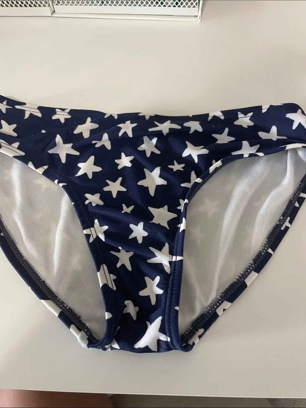 Cat & Jack Red, White & Navy Stars Two-Piece Girls Bikini